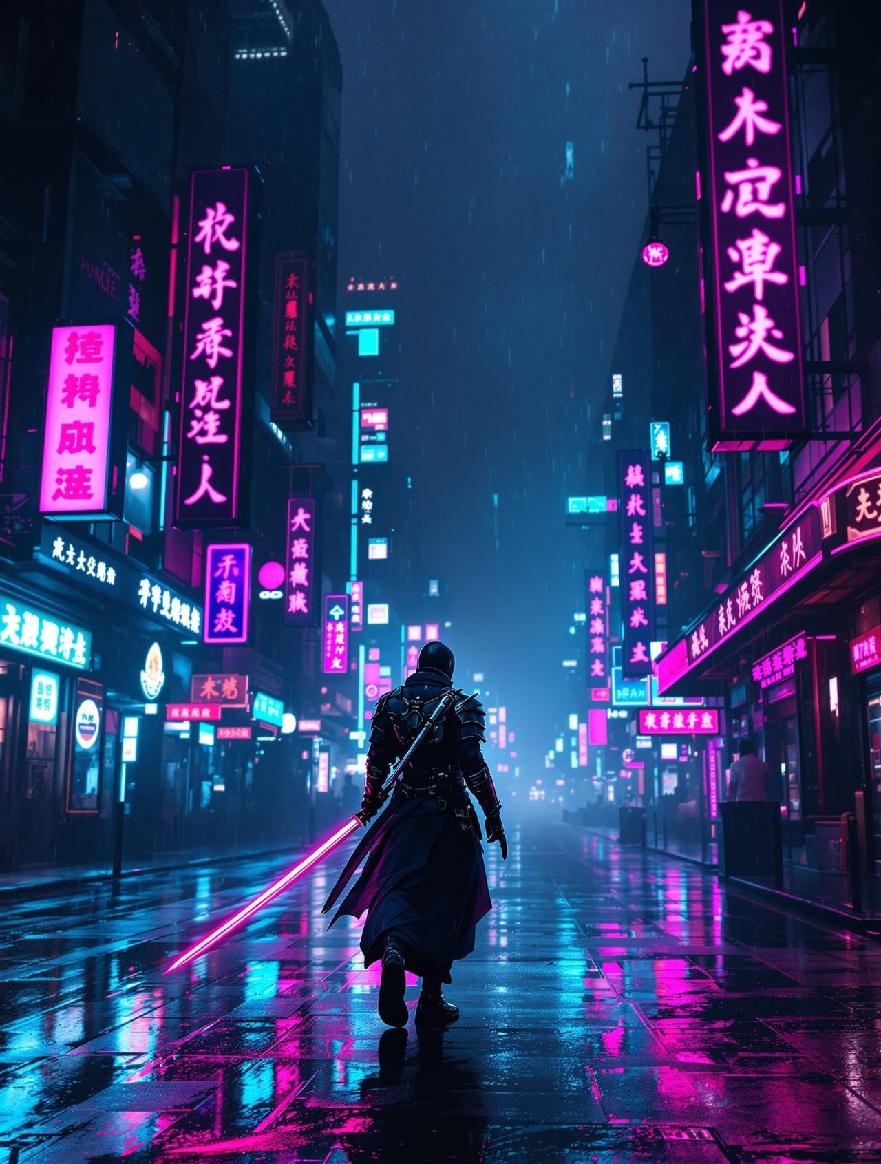 赛博江湖 - 科幻短片海报 - 成都私人影院